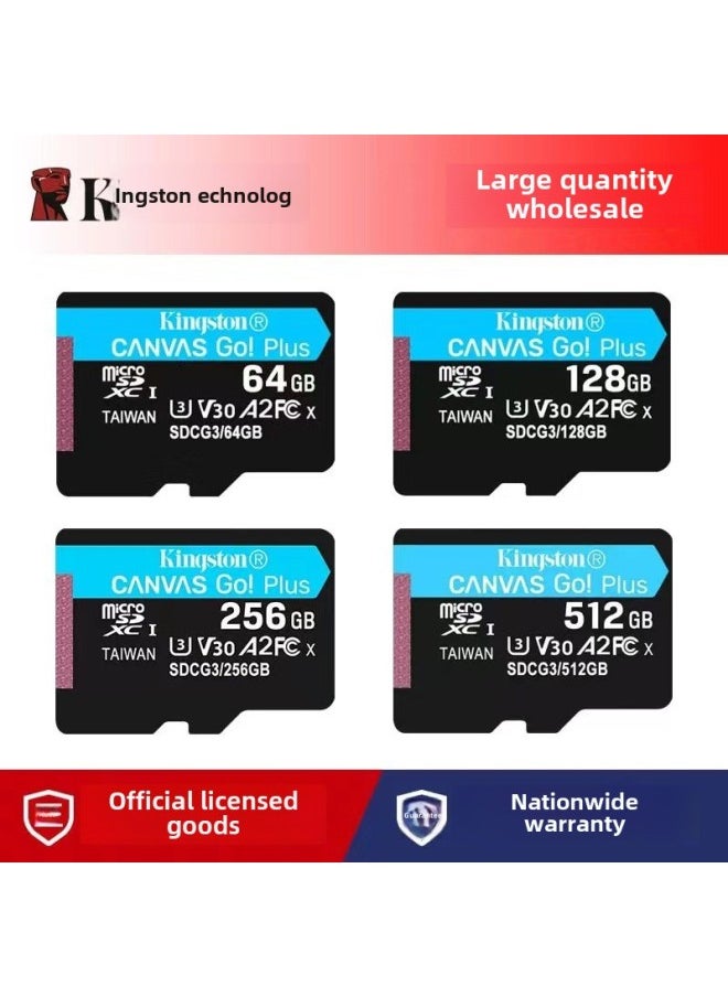 Generic - Kingston TF 128G High Speed U3 A2 UAV Motion Camera 4K Video Memory Card Reading 170M Applicable-Capacity:256MB - Image 1