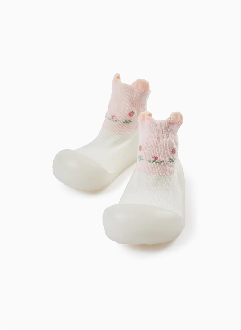 Zippy Zippy Steppies Socks With Rubber Outsole For Baby Girls