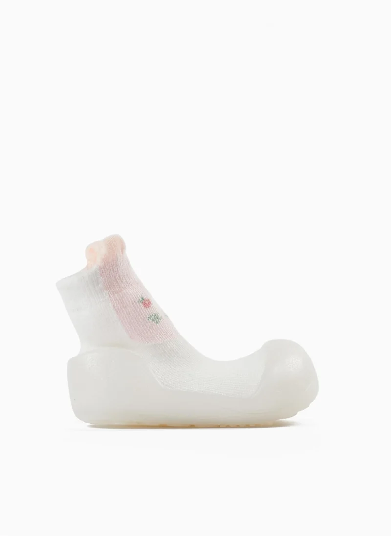 Zippy Zippy Steppies Socks With Rubber Outsole For Baby Girls