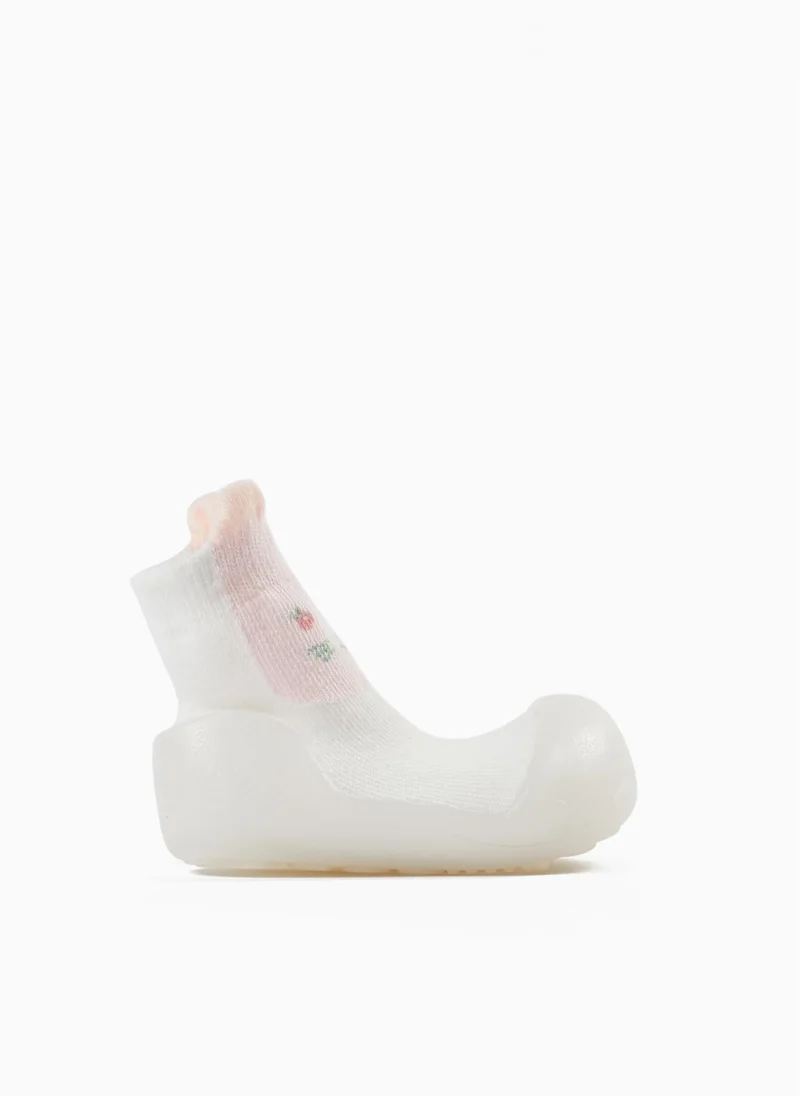 Zippy Zippy Steppies Socks With Rubber Outsole For Baby Girls
