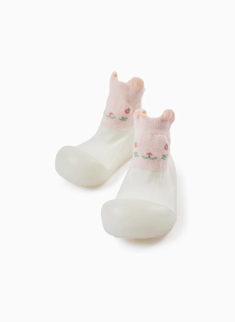 Zippy Zippy Steppies Socks With Rubber Outsole For Baby Girls