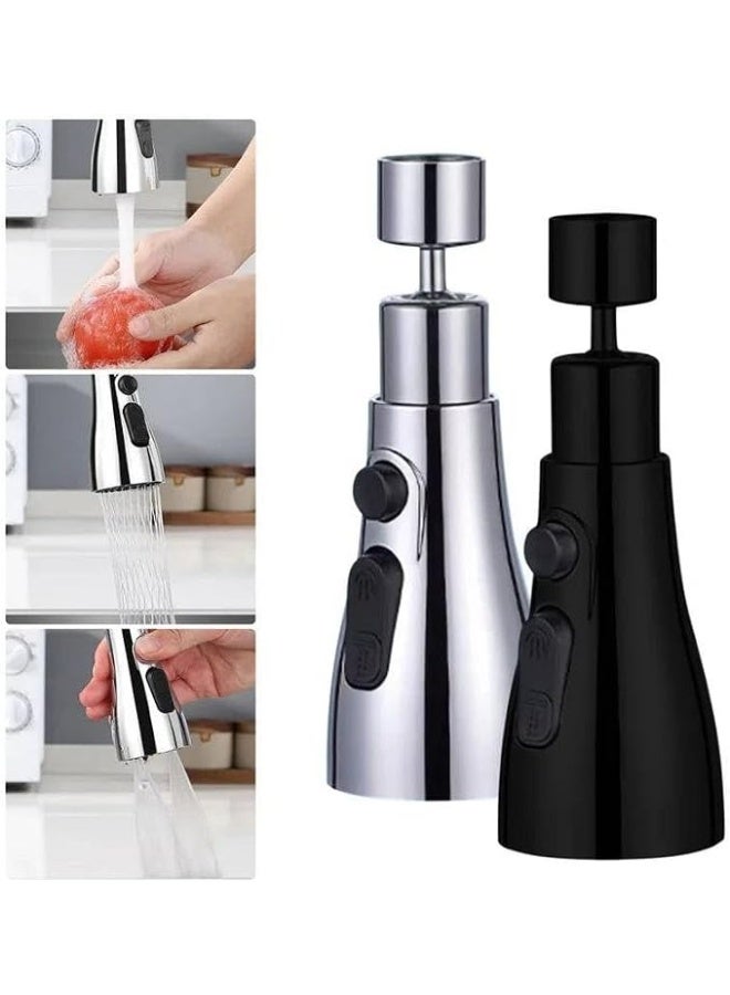 360-degree rotating faucet head – a flexible faucet accessory for easier washing, cleaning, and water conservation. - Image 3