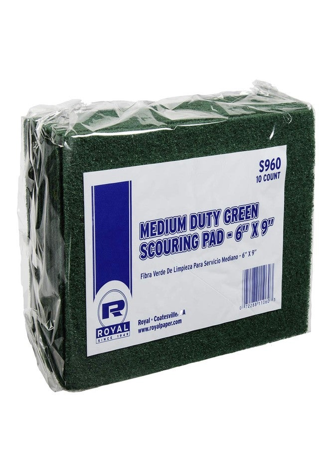 Royal Green Medium Duty Scouring Pads, Package of 10 - Image 4