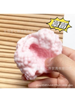 Ultra-Thin Stress Relief Mochi Squishy Toys ice fur raspberry