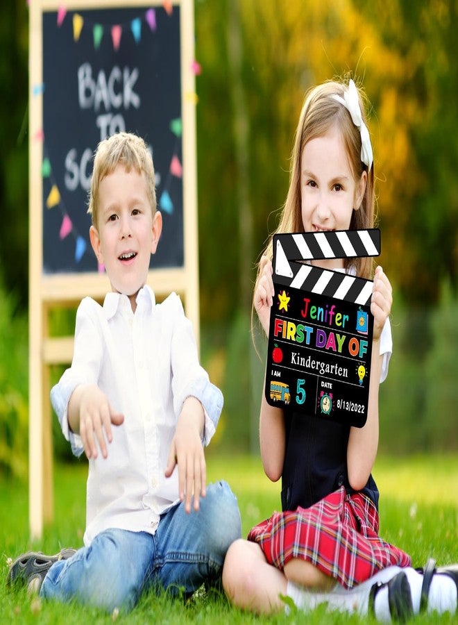 FLYAB First and Last Day of School Chalkboard Sign - Double Sided Board Personalized 1st Day of Back to School Photo Prop Sign for Kindergarten Preschool Kids Girls Boys - Image 5