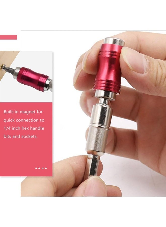 جيه زد اس مجموعة مفكات براغي JZS مكونة من 10 قطع، بمقبض تمديد مستقيم، ورأس مزدوج، ومقبس سداسي، ورأس مسطح، وأداة يدوية متعددة الاستخدامات، باللونين الفضي والأحمر. - Image 5