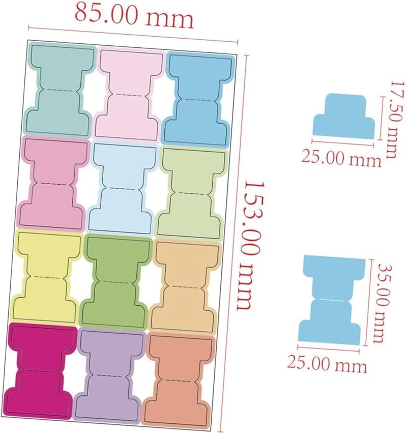 SAFIGLE 30 ورقة سميكة مقاومة للتمزق علامات تبويب لاصقة للكتب كتابة سلسة قابلة لإعادة الوضع ملصقات تحديد - Image 3