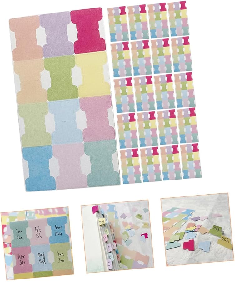 SAFIGLE 30 ورقة سميكة مقاومة للتمزق علامات تبويب لاصقة للكتب كتابة سلسة قابلة لإعادة الوضع ملصقات تحديد - Image 4