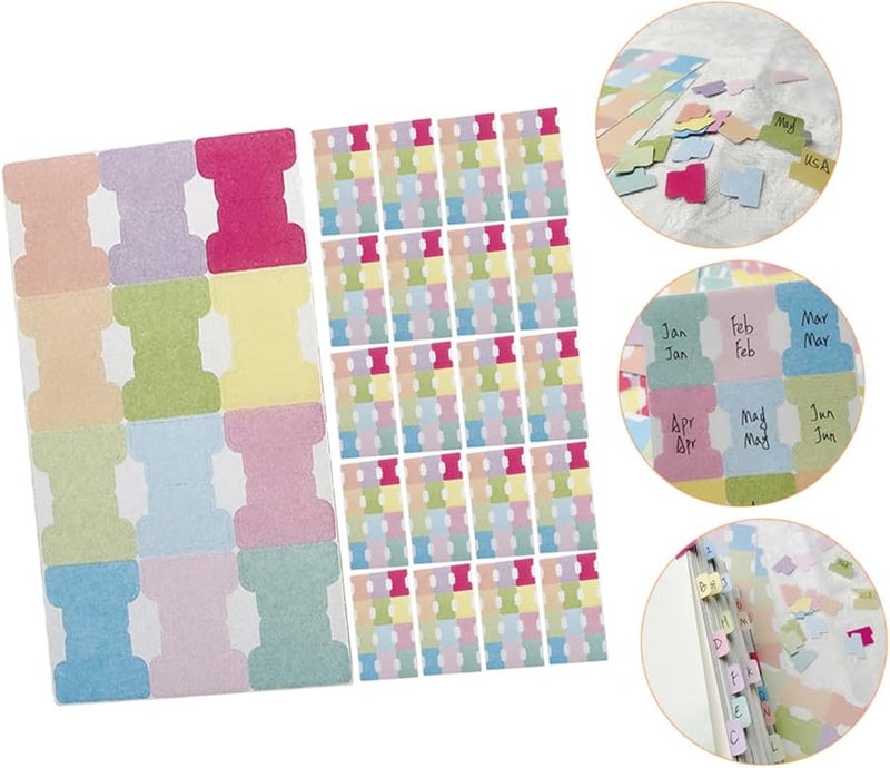 SAFIGLE 30 ورقة سميكة مقاومة للتمزق علامات تبويب لاصقة للكتب كتابة سلسة قابلة لإعادة الوضع ملصقات تحديد - Image 5
