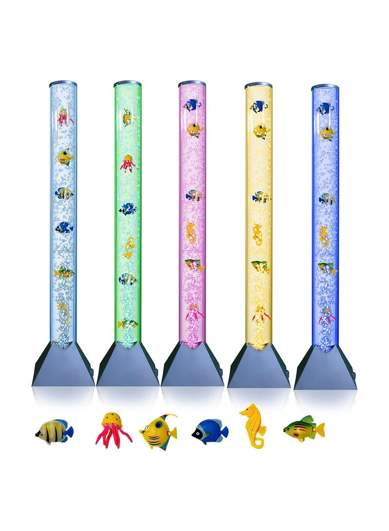 Sensory Bubble Floor Lamp 7 Color Changing LED Mood Night Light Special Needs Toys for Autistic Gift for Kids, Men and Women Multicolor - Image 3