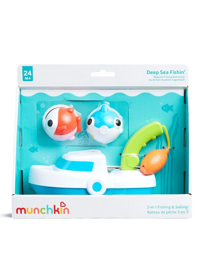 Munchkin® Deep Sea Fishin'™ Toddler Bath Toy and Game with Magnetic Fish, Boat, and Rod - Image 5