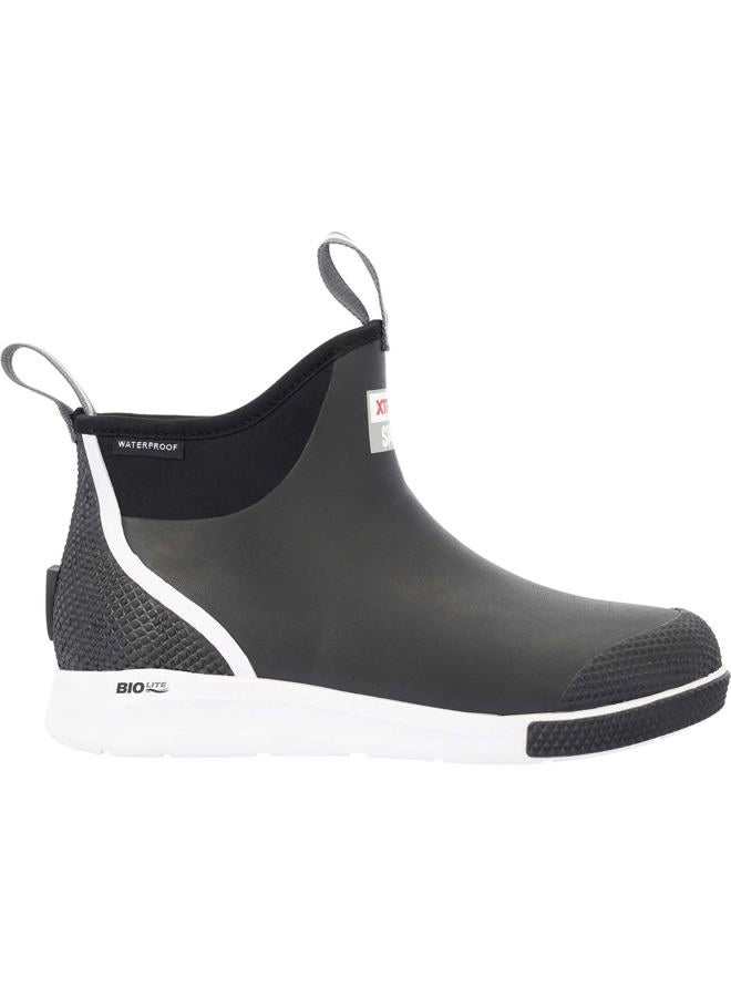 Xtratuf Men's 6 Inch Sport Ankle Deck Boot, Black, Size 10 - Image 1