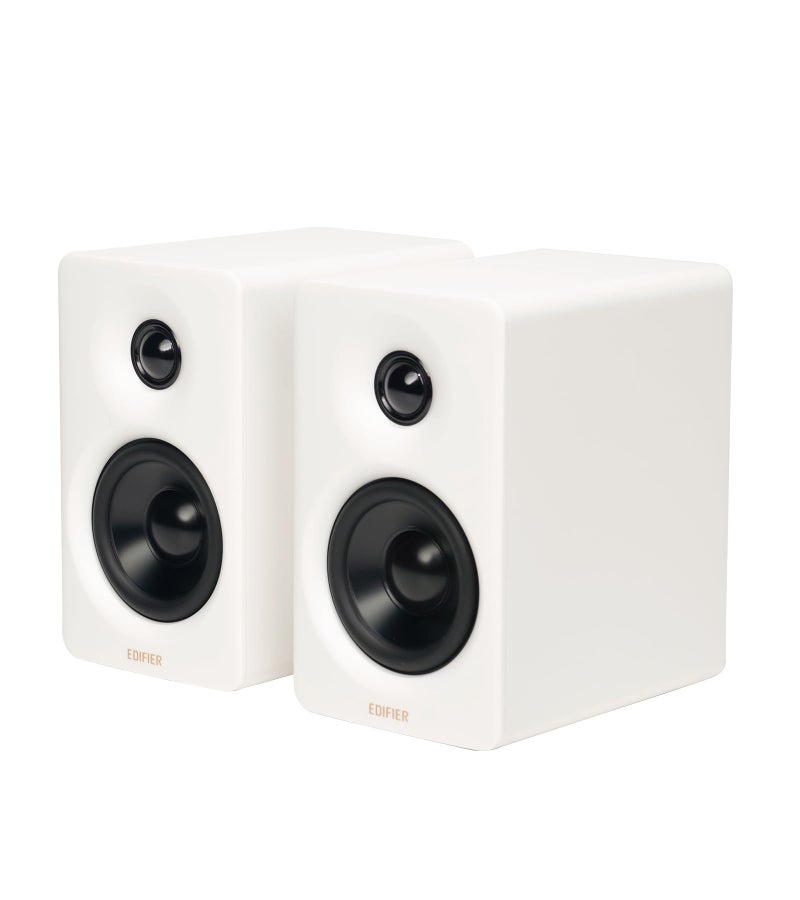 Edifier M60 Multimedia Speaker Bluetooth 53 66W RMS HiRes Audio HiRes Wireless Audio LDAC3 Mid Bass 1 Tweeter USBC Aux Inputs Compact Desktop Speaker White - Image 2