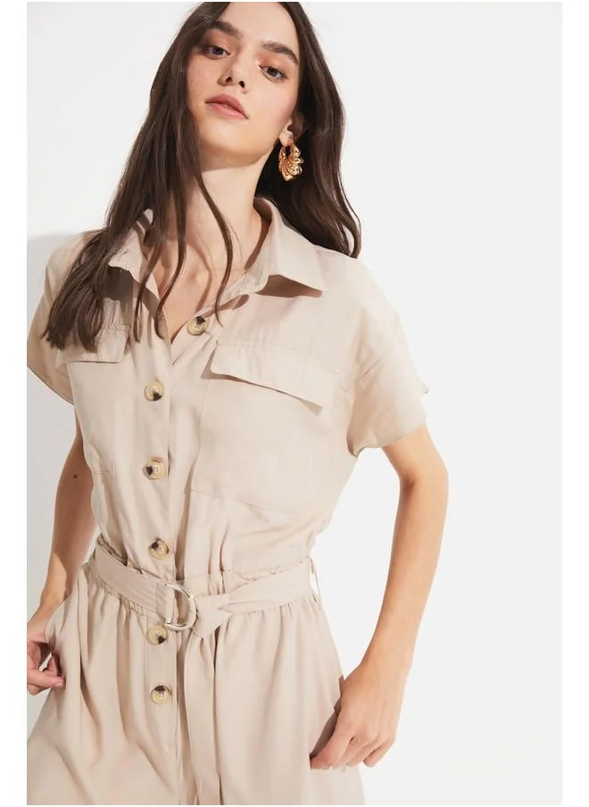 JUNE June Jumpsuit with Pocket Detail