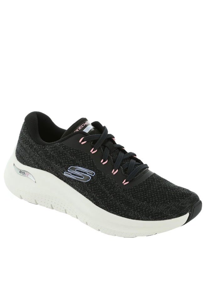 SKECHERS حذاء رياضي نسائي Arch Fit 2.0 - رؤية غنية، أسود/متعدد، 8 عريض - Image 1