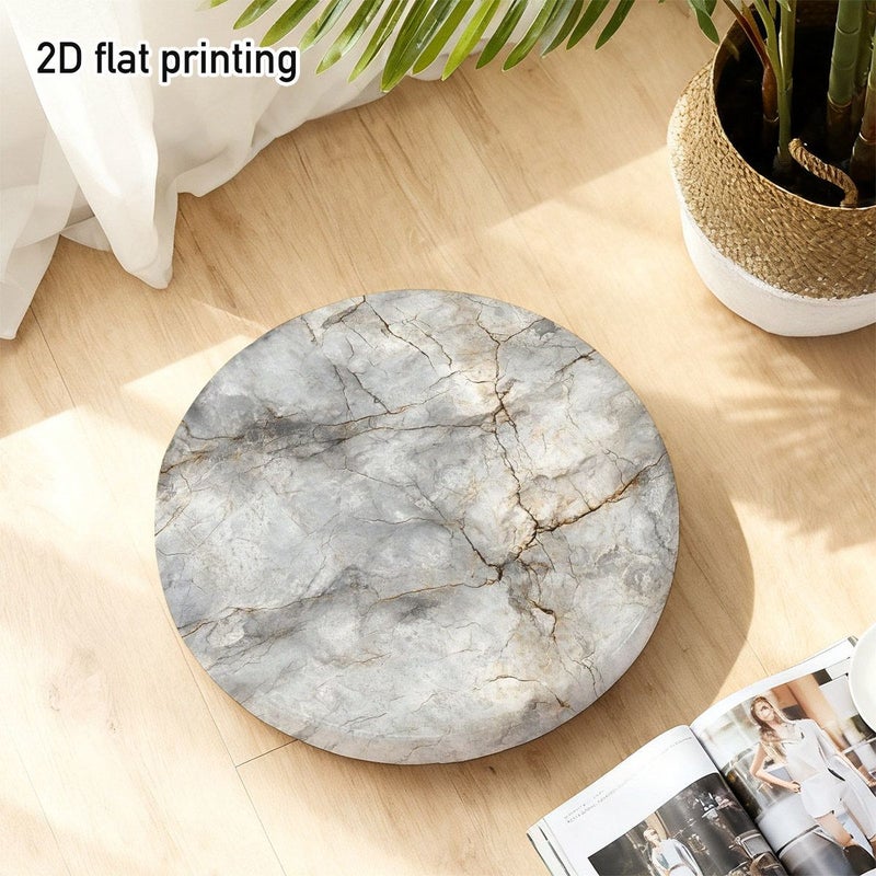 Marble Grey Veined 16x16in Pillow Natural Stone Design Modern Living Room Decor - Image 5