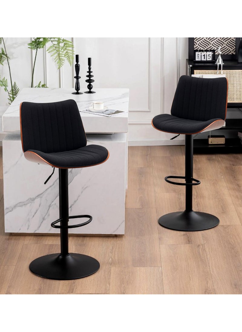 Generic - Set Of 2 Pieces Modern Counter Height Barstools - Image 1