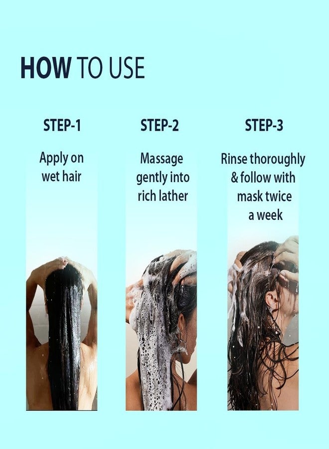 Dermistry Ceramides Hyaluronic Acid Protein Shampoo For Dry Dull Frizzy Hair Controls Frizz Dryness Hydrating Restores Chemical & Heat Treated Hair Smoothness Shine for All Hair Types Men Women 200ml - Image 5