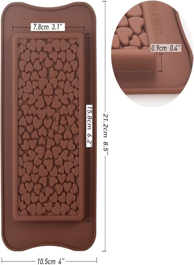 BAKERS 4U قوالب شوكولاتة صغيرة على شكل قلب، قوالب شوكولاتة على شكل قلب، قوالب شوكولاتة منزلية الصنع تحتوي على البروتين والطاقة، 4 عبوات - Image 2