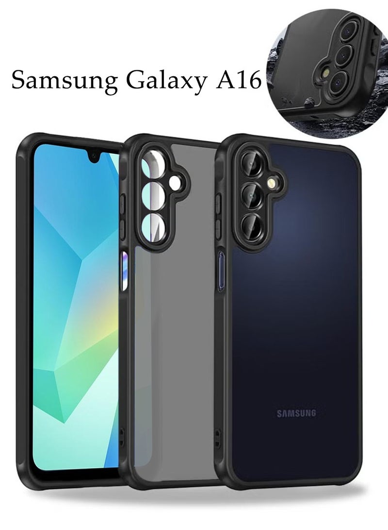 SNBFA Phone Case for Samsung Galaxy A16 5G/4G 6.5-Inch,Frosted Translucent Back Protective Slim Phone Cover with Anti-Fingerprints - Image 1