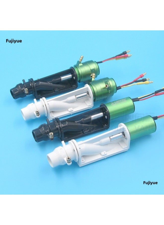 Ship Model High-speed Pump Jet Thruster Power Water Jet 380 Motor 2440 Brushless Jet Pump Water Jet Pump-Color:Spray Pump + 2440 Motor + Water Cooling Sleeve (white) Comes With Half A Meter Water Pipe  - Image 4