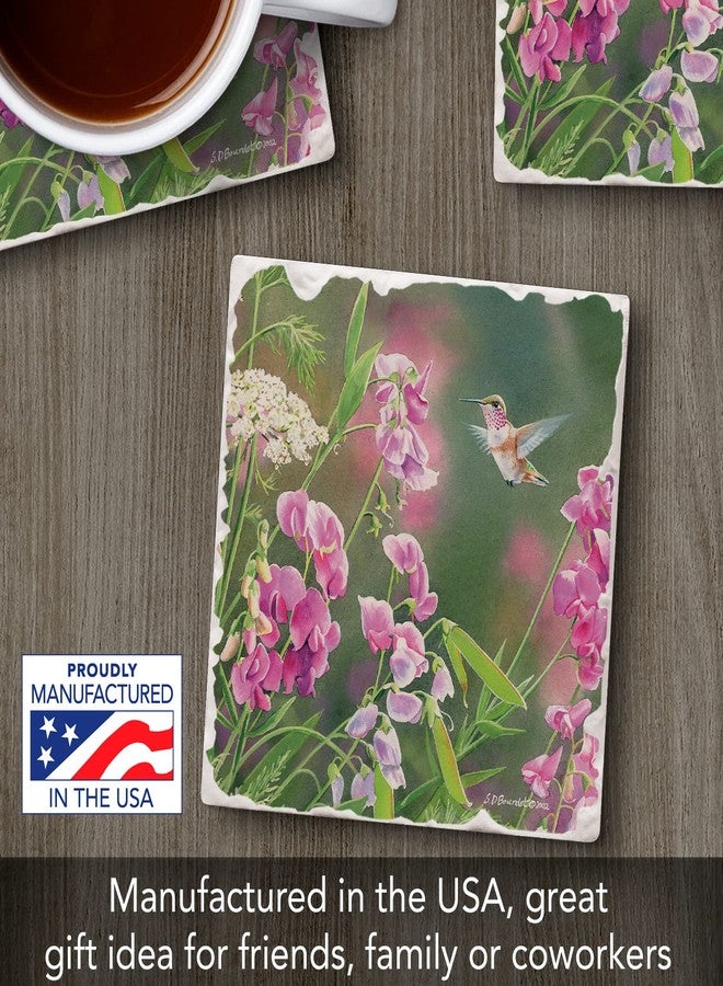 Counterart Thirstystone Fluttering Hummingbird Single Tumbled Tile Coaster Manufactured in The USA Create Your Own Collection - Image 2