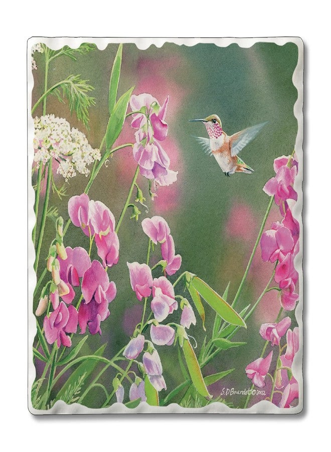 Counterart Thirstystone Fluttering Hummingbird Single Tumbled Tile Coaster Manufactured in The USA Create Your Own Collection - Image 1