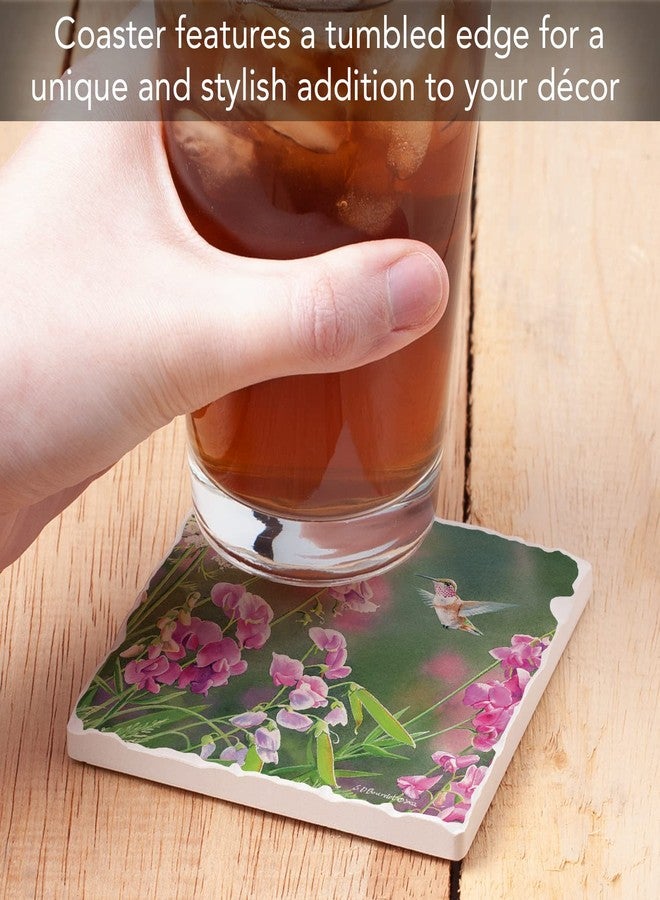 Counterart Thirstystone Fluttering Hummingbird Single Tumbled Tile Coaster Manufactured in The USA Create Your Own Collection - Image 3