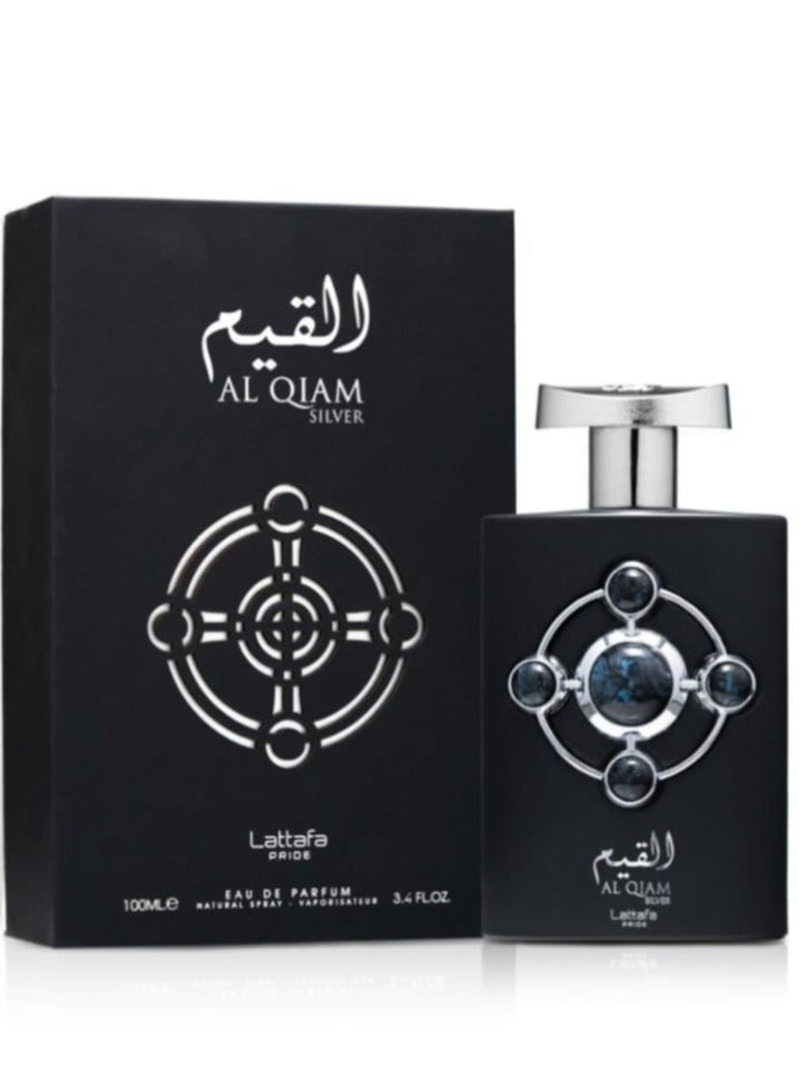 Lattafa PRIDE Al Qiam Silver Eau de Parfum 100ml – A Luxury Fragrance for Men and Women - Image 1