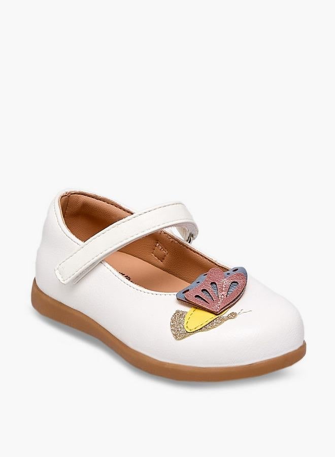 Barefeet Girls Butterfly Embellished Mary Jane Shoes - Image 2