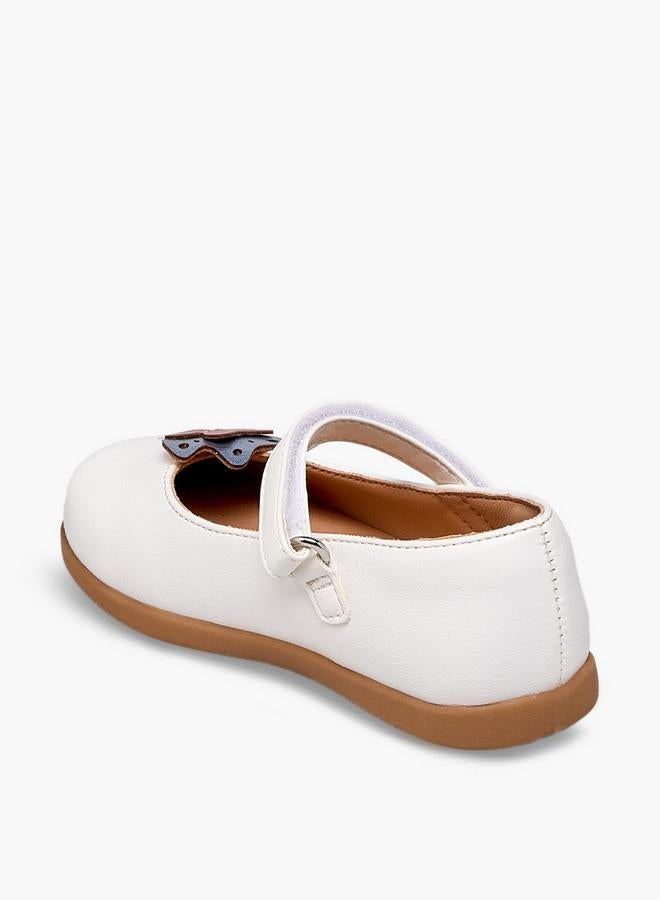 Barefeet Girls Butterfly Embellished Mary Jane Shoes - Image 5