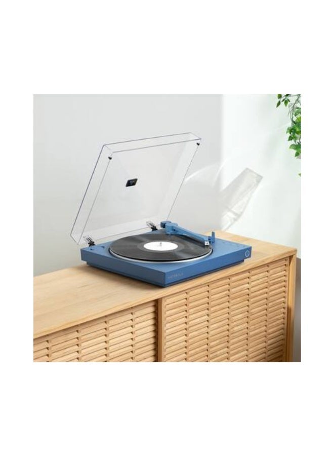 Victrola Fully Automatic Bluetooth Turntable w Audio Technica ATN3600L Cartridge, Automatic Repeat Function, 2-Speed Vinyl Record Player, Wireless Bluetooth Streaming, Preamp & Aluminum Platter Blue - Image 2
