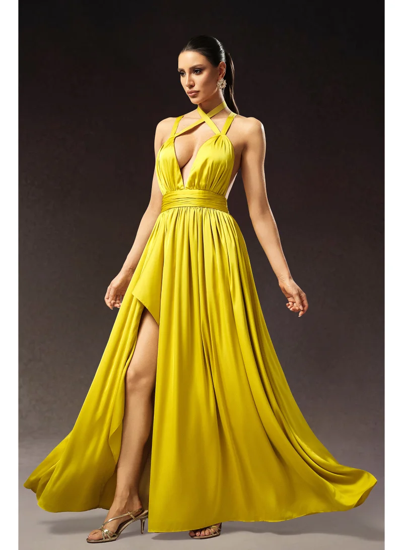 Bella Barnett Habane Sleeveless V-Neck Slit Maxi Dress