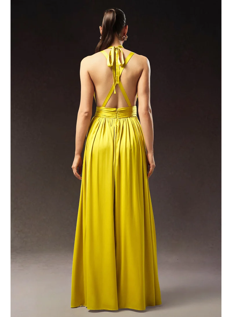 Bella Barnett  Habane Sleeveless V-Neck Slit Maxi Dress for Women | Best Price UAE