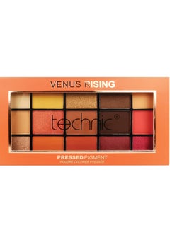 Technic eyeshadow palette 15 pressed pigment venus rising neutral colours eyes  - Image 1