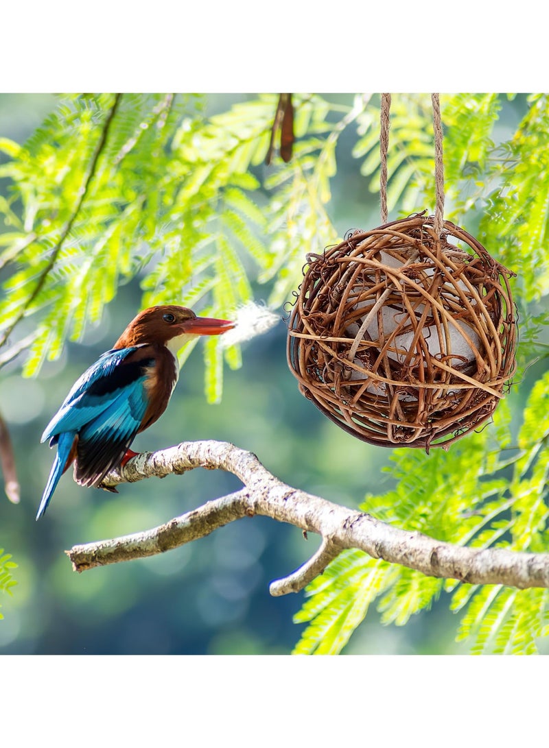 Generic 2pcs Nesters Bird Nesting Material Holder for Wild Birds Humming Bird House Materials Gifts for Bird Watching Nature Lovers Refillable Outdoor Bird Nesting Station to Build Nest  - Image 3
