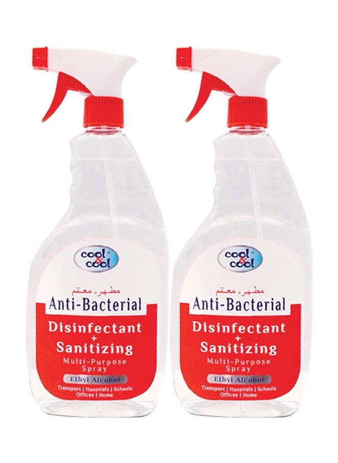 Cool & Cool Multi-Purpose Disinfectant and Sanitizing Spray 750ml Pack fo 2  - Image 1