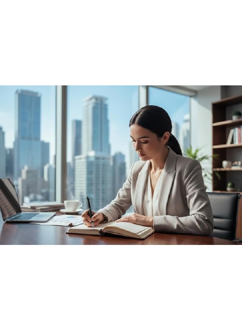 Premium Metal Black Pen – Set of 2 Stylish Pens in Premium Box with Modern and Elegant Design, Smooth and Precise Writing, Comfortable Grip and Lightweight, Perfect for Work, Study, and Daily Notes - Image 5