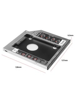 SOLDOUT SATA 3.0 2nd HDD Caddy 9.5mm 2.5" 2TB SSD Case Hard Disk Enclosure for Laptop DVD-ROM Optical Slot  - Image 3