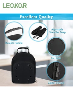 LEOKOR Hat Stand for Caps Storage, Hat Organizer Holder for 6 Caps, Hat Carry Case, Hat Suitcase for Travel Black  - Image 2