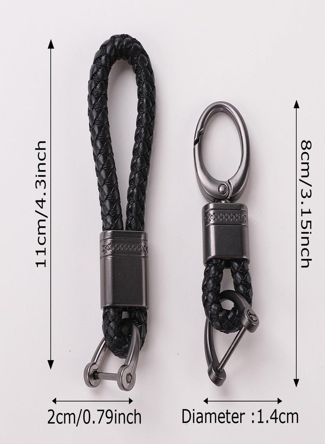 Kuber Industries Keychain/Keyring/Key Tag|Car Key Clip, Key Holder, Key Organizer|Pack of 2| (Black) - Image 3