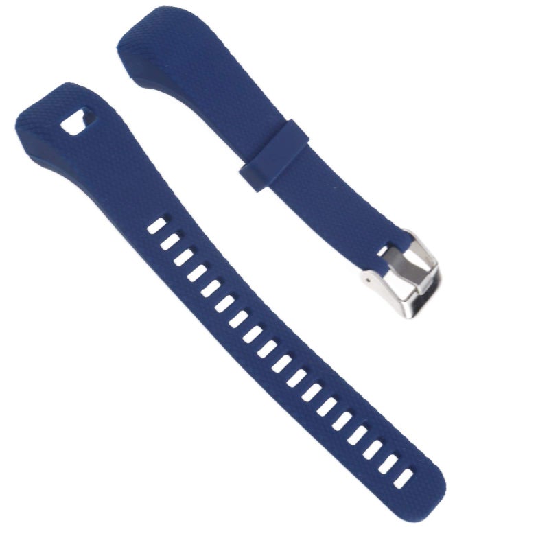 SING F LTD Watch Strap Sports Band Bracelet Wrist Straps Blue Embossing Replacement Compatible with GARMIN Vivosmart HR+ Approach X10/X40 Fitness Watch - Image 2