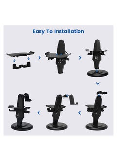 Y&D VR Stand, Headset Charging Dock Display Touch Controllers Accessories for Oculus Quest, Quest 2,Rift, Rift S, Valve Index, Black  - Image 5