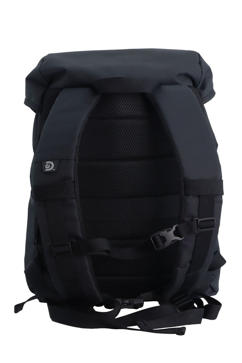 Discovery Discovery Downtown Travel Backpack 26L – Black|RPET Laptop Backpack with Buckle Flap & RFID Protection - Image 4
