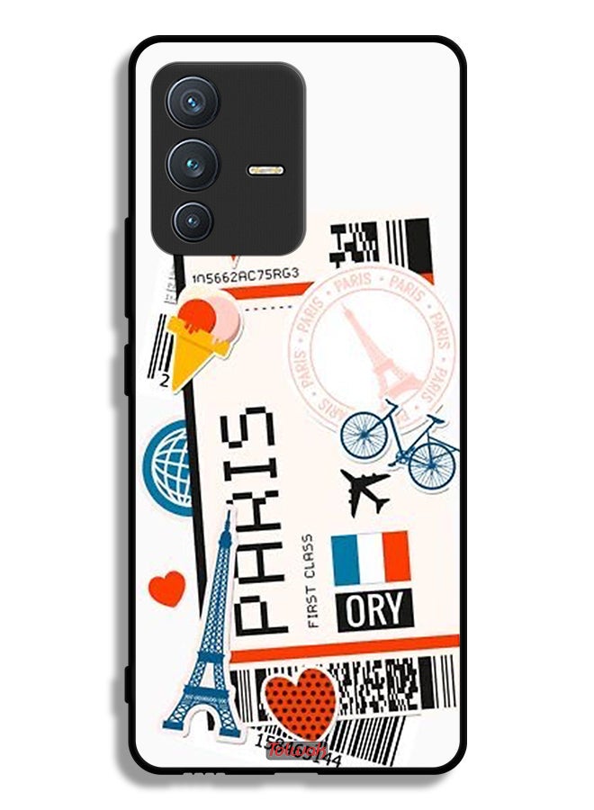 Tolwak Vivo S12 5G Protective Case Cover Paris Sticker - Image 1