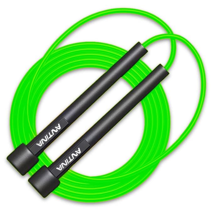 ANTINA Skipping Rope for Men and Women Jumping Rope With Adjustable Height Speed Skipping Rope for Exercise, Gym, Sports Fitness Adjustable Pencil Jump Rope (Green) - Image 5