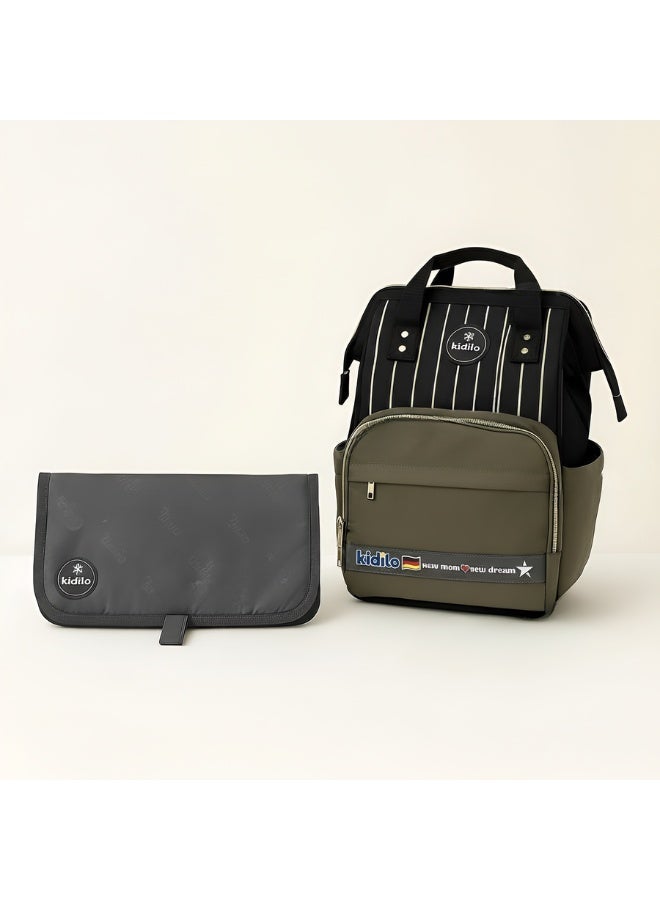 كيديليو حقيبة ظهر الأم والرضيع الممتازة من Kidilo - منظم أساسيات الطفل مع مفرش غيار محمول - Image 1