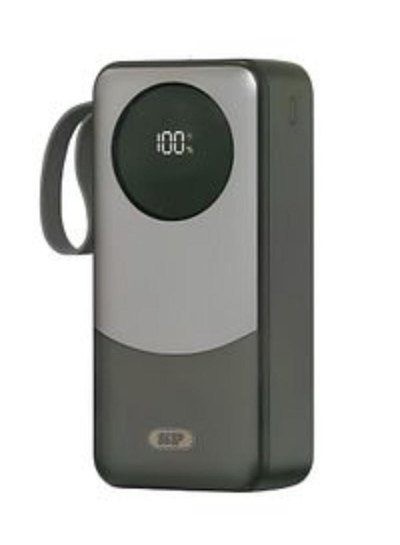 أس بي SP بنك طاقة 30000 مللي أمبير في الساعة بقوة 22.5 وات ومنفذين USB ومنفذ PD وشاشة عرض