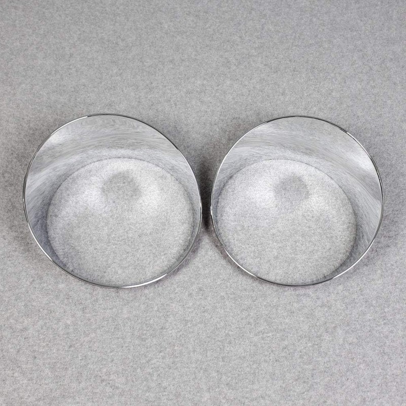 Beautost Chrome Headlight Lamp Cover Trim for Jeep Wrangler 2018-2019 - Image 2