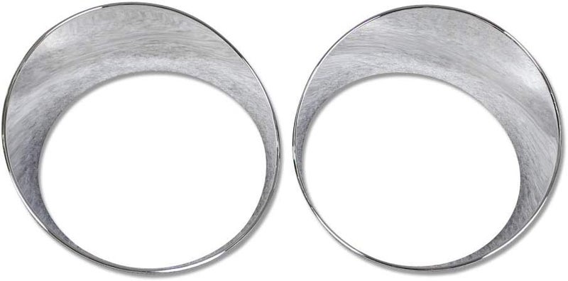 Beautost Chrome Headlight Lamp Cover Trim for Jeep Wrangler 2018-2019 - Image 1